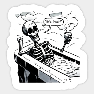 holiday skeleton Sticker